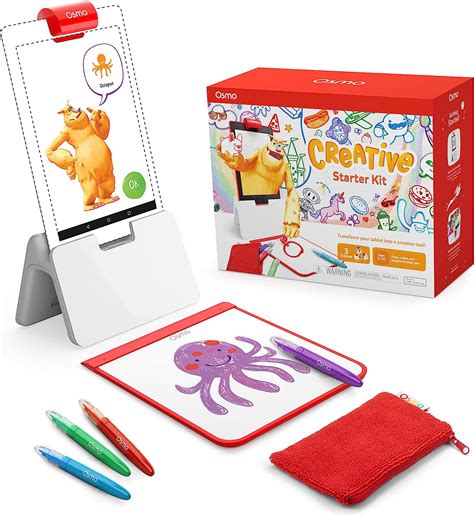 Osmo – Creative Starter Kit for Fire Tablet – 3 Educational Learning Games – Ages 5-10 ...