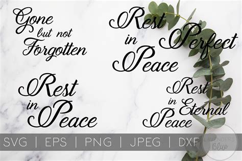 Grief Quotes Bundle | RIP | Rest in Peace SVG By Lavender's Blue Design | TheHungryJPEG