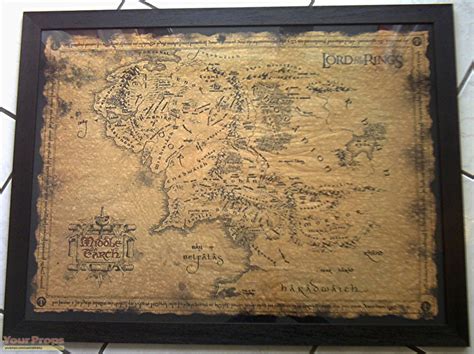 Lord of The Rings: The Fellowship of the Ring This is a large wonderful parchment map of Middle ...