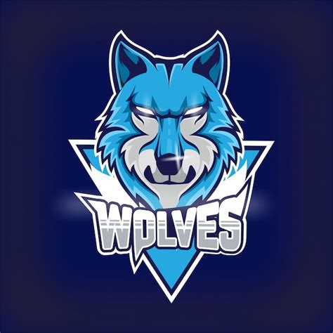 Premium Vector | Wolves e-sports team mascot logo