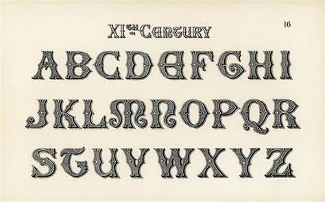 11th-century calligraphy fonts from Draughtsman's Alph… | Flickr