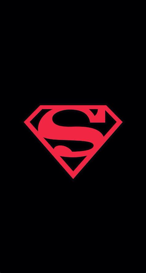 Superman Logo Black and Red