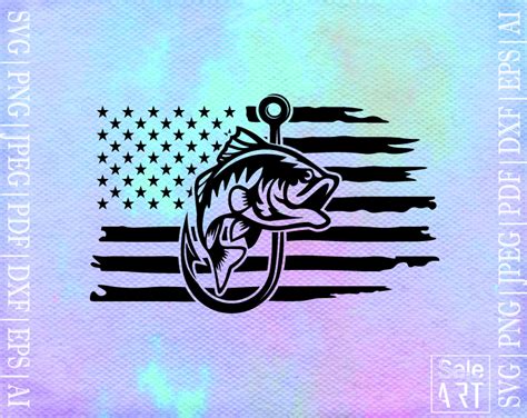 Free Fishing Flag SVG - Free Svg with SeleART