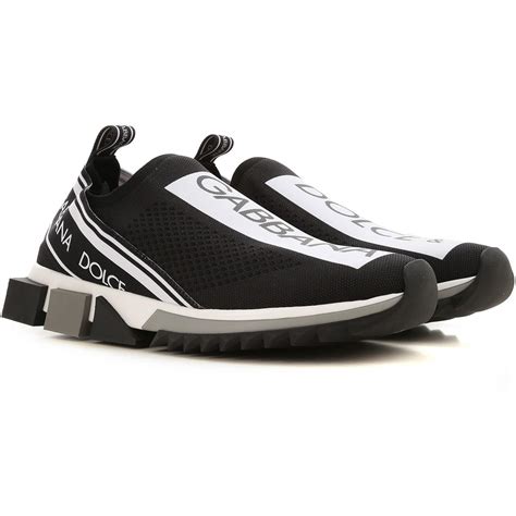 Dolce & Gabbana Rubber Black And White Sorrento Slip-on Sneakers for Men - Save 50% - Lyst