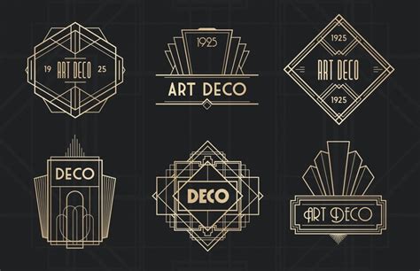 Art Deco Badges | Medialoot