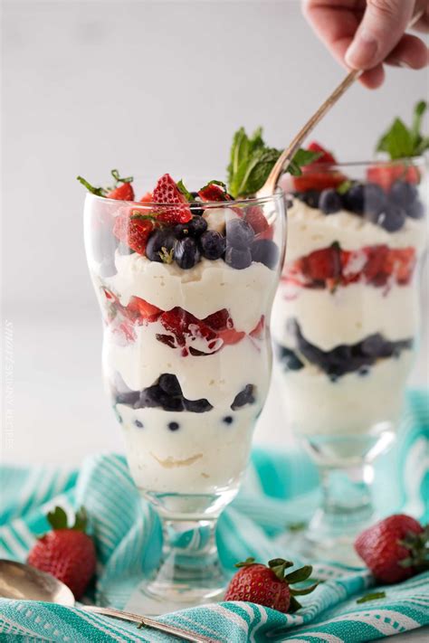 Mixed Berry Ricotta Parfait Recipe - The Chunky Chef