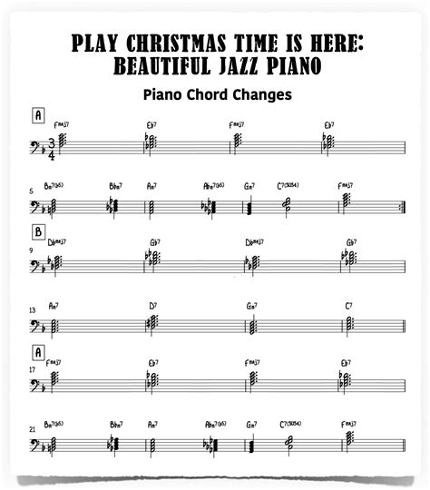 Play Christmas Time Is Here - Beautiful Jazz Piano - Piano With Jonny