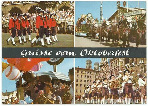 The Oktoberfest Vintage Postcard Munich Germany Greeting | Etsy