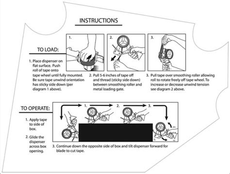 Packing Tape Dispenser How To Load Diagram - Hanenhuusholli