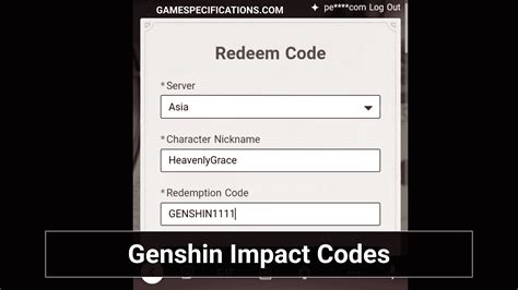 Genshin Impact Game Code