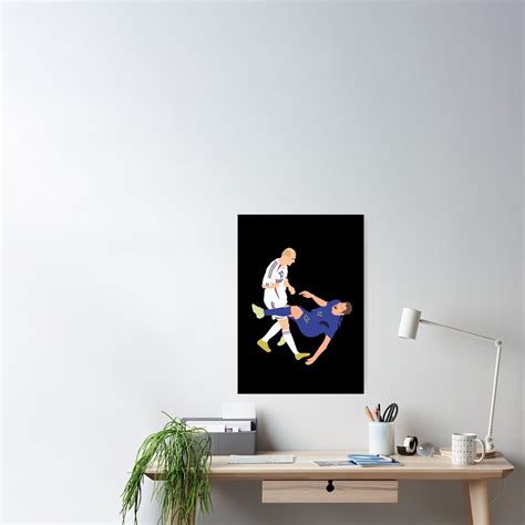 "Zidane Iconic Headbutt Materazzi World Cup 2006" Poster for Sale by ...