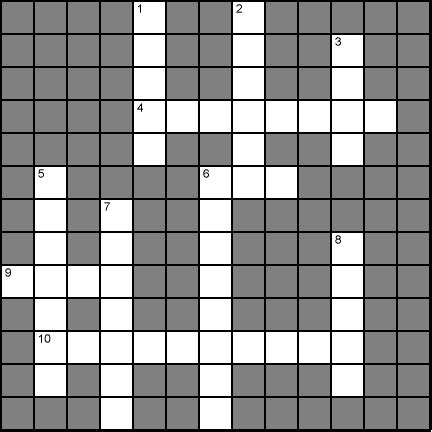 math crossword puzzles answers