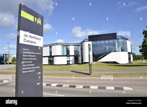 The de Havilland Campus of the University of Hertfordshire in Hatfield ...