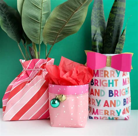 How to Make a Gift Bag Out of Wrapping Paper - A Beautiful Mess