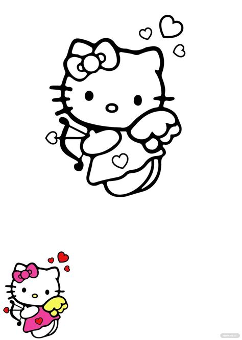 Hello Kitty Butterfly Coloring Page | Porn Sex Picture