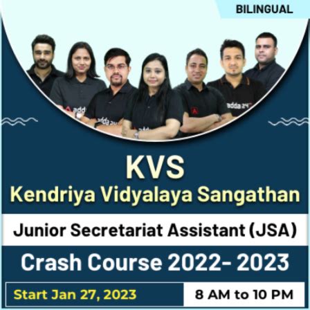 Kvs-kendriya vidyalaya sangathan | junior secretariat assistant (jsa) crash course | online live ...