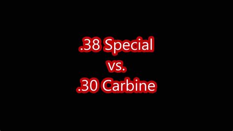 .38 Special vs. .30 Carbine Ballistics Gel Test - YouTube