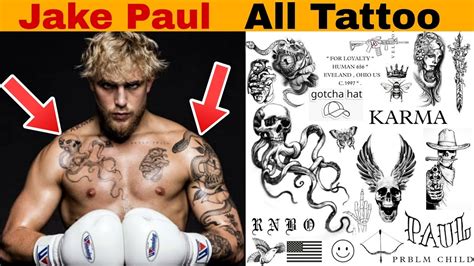 Jake Paul Tattoos 2024 - Ally Lulita