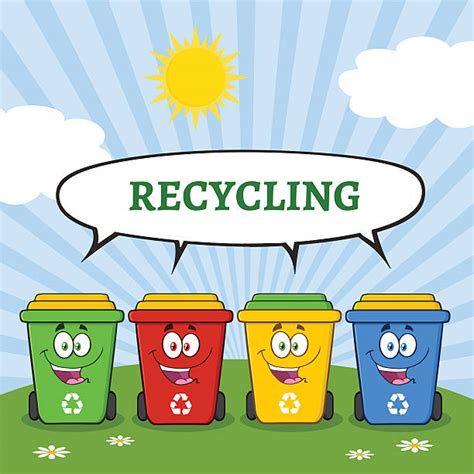 Recycle Bin Colors Pictures Illustrations, Royalty-Free Vector Graphics ...