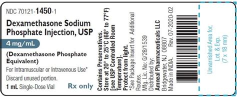 Dexamethasone Injection - FDA prescribing information, side effects and uses