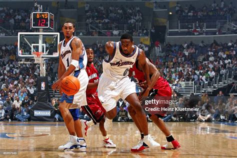 NBA playoffs, Washington Wizards Gilbert Arenas in action vs Miami... News Photo - Getty Images