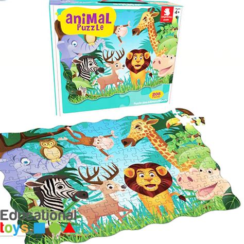 Buy Animal Jigsaw Puzzle - Large (208 Pieces) Online - Educational Toys Pakistan