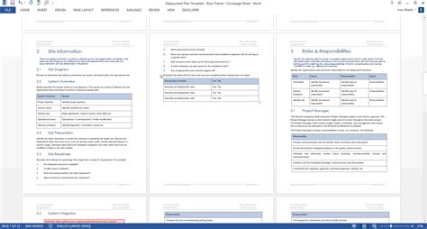 Deployment Plan Template – Technical Writing Tools