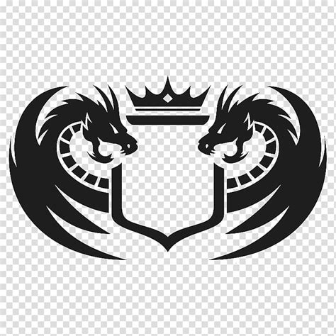 Dragon Logo Black And White