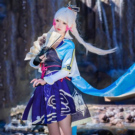 Genshin Impact Ayaka Cosplay Costume – Gcosplay