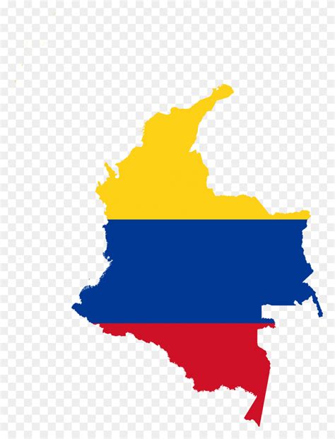 Flag Map Of Colombia - Colombia Flag PNG - FlyClipart