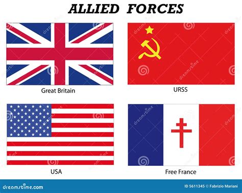 Allied Forces In World War 2 Stock Vector - Image: 5611345