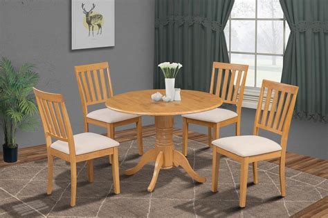 Burlington 5 Piece Small Kitchen Table Set-Kitchen Table And 4 Dining ...