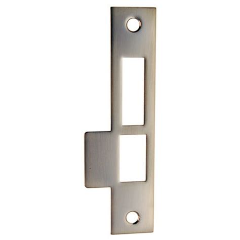 Door Lock Strike Plate. EZ-FLO 57864 Universal Door Strike Plate with Screws, 2-1/4 inch x 1-7/ ...