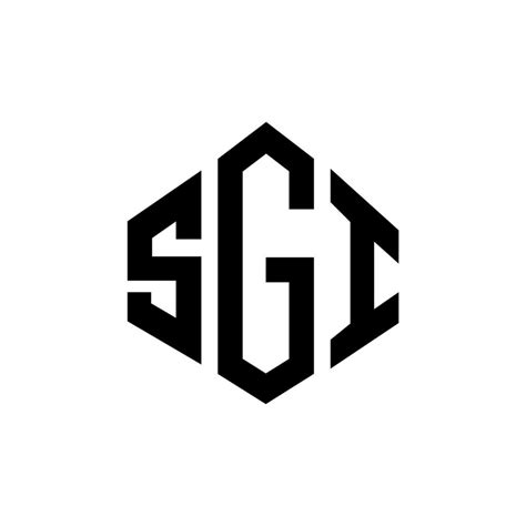 SGI letter logo design with polygon shape. SGI polygon and cube shape logo design. SGI hexagon ...