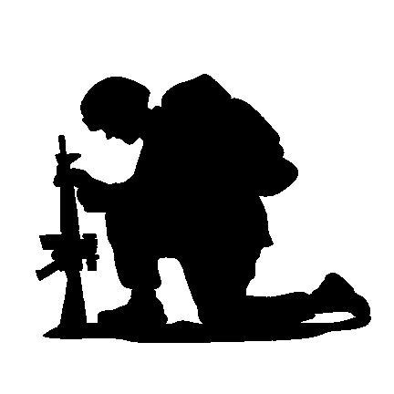 Kneeling Soldier Tattoo