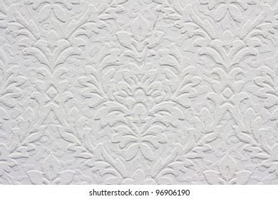 Vintage White Floral Pattern Wallpaper Background Stock Photo 96906205 ...