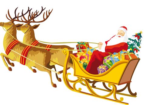 Santa Claus Sleigh Png