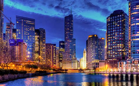 Download Man Made Chicago HD Wallpaper