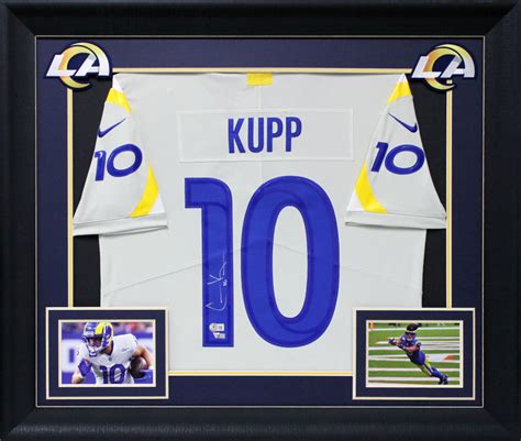 Charitybuzz: Cooper Kupp Signed Los Angeles Rams Jersey Display