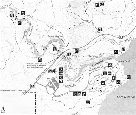 Gooseberry Falls State Park | Hiking Trail Map