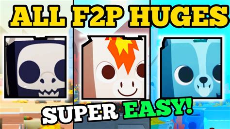 🍀EVERY F2P HUGE AND HOW TO GET IT! | PET SIM 99 ULTIMATE MINI GUIDE!🍀 - YouTube