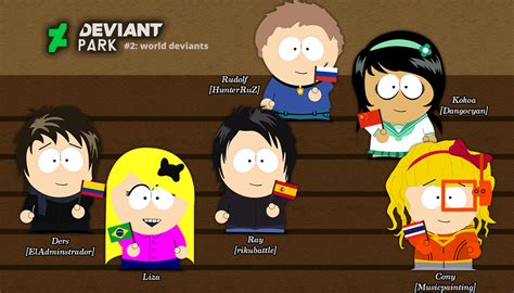 South Park Artists - Set 2: World Deviants by hercamiam on DeviantArt