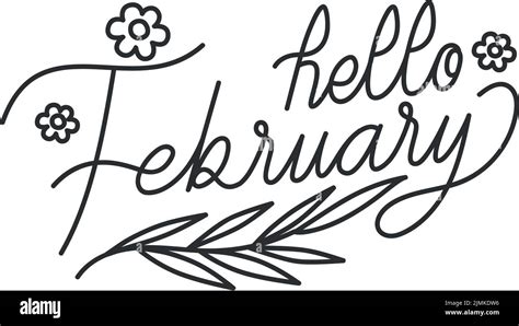 design of hello february Stock Vector Image & Art - Alamy