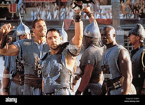 Gladiator / Russell Crowe / Djimon Hounsou / Ralph Moeller Stock Photo ...