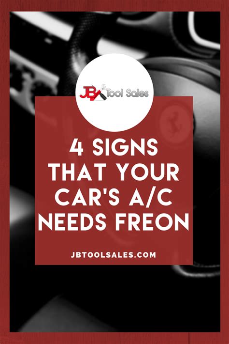 4 Signs That Your Car's AC Needs Freon - JB Tools Inc.