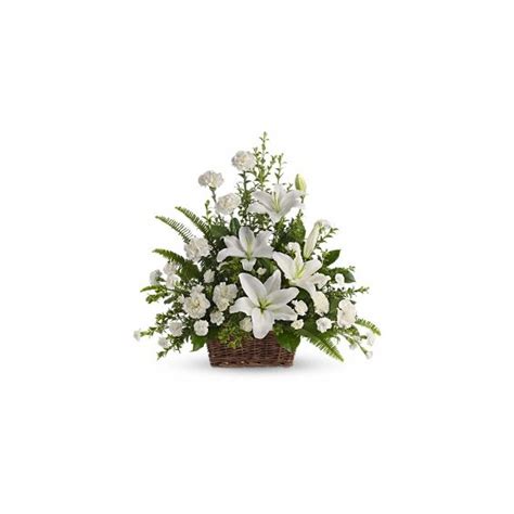 Peaceful White Lilies Basket | Wapato, WA