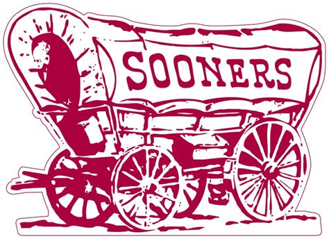 Oklahoma Sooners Wagon Logo Sticker / Vinyl Decal 10 Sizes | Etsy