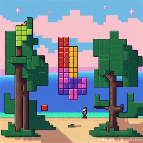 Tetris Pixel Art | Stable Diffusion Online