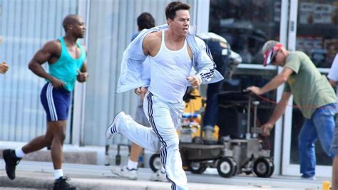 The white tank top of Daniel Lugo (Mark Wahlberg) in No pain No gain ...