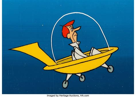 The Jetsons George Jetson Production Cel Sequence of 3 and Master | Lot ...